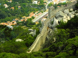 Castle of the Moors in Sintra- a day trip from Lisbon