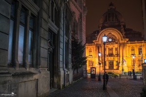 Bucharest Old Town Evening