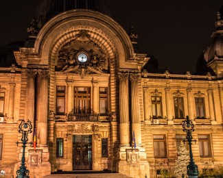 Bucharest Old Town Evening