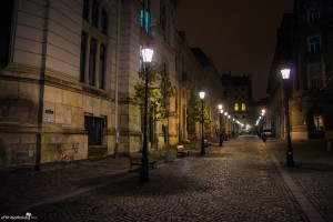 Bucharest Old Town Evening