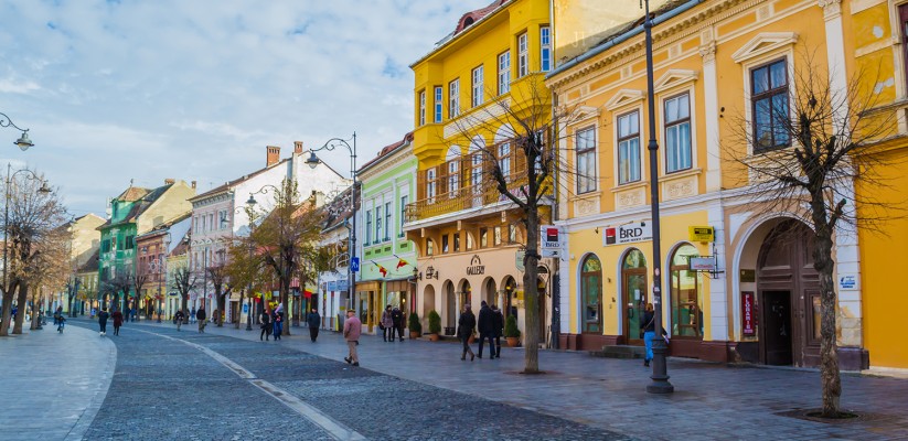 The beautiful city of Sibiu, Romania