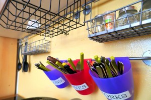 The kitchen at the Little Bucharest Old Town Hostel