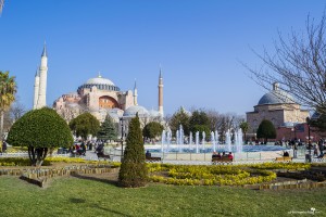 The beautiful Hagia Sophia in Istanbul Turkey