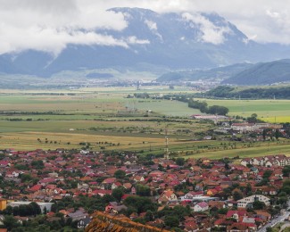 View of Rasnov from the Fortress