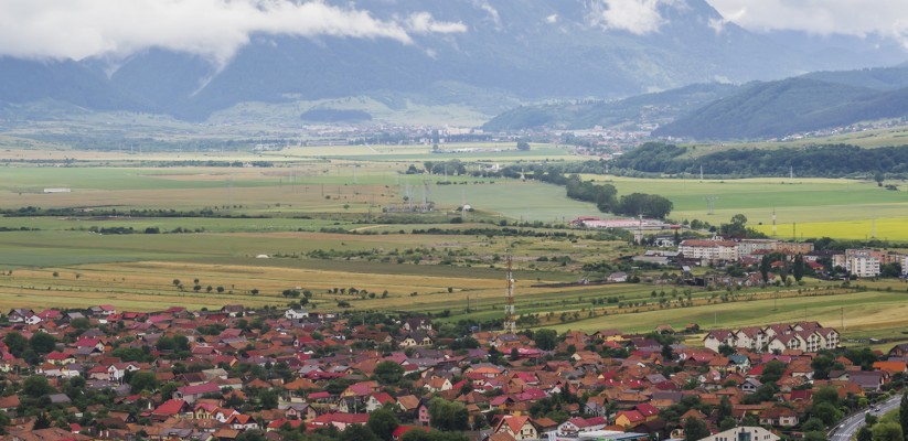 View of Rasnov from the Fortress