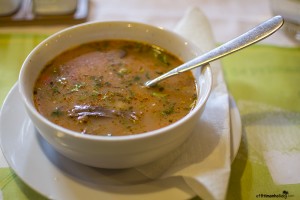 Traditional Romanian food in Sinaia