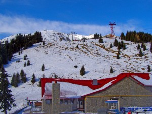 At the top of the mountain in Sinaia