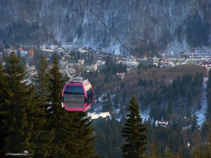 At the top of the mountain in Sinaia