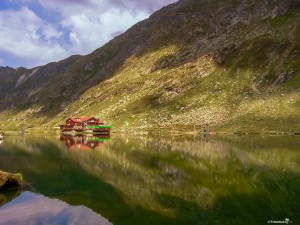 Balea lake - the last stop on the Transfagarasan road