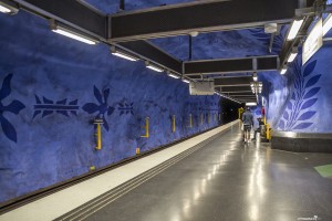 The gorgeous subway stations in Stockholm