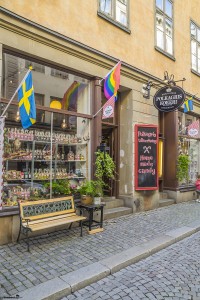 Traditional Swedish candy in the old town of Stockholm