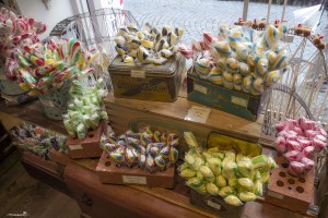 Traditional Swedish candy in the old town of Stockholm