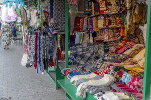 Mittens at the Central Market in Riga