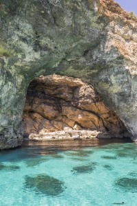 What to see in Malta: The caves near the breathtaking Blue Lagoon on the island of Comino