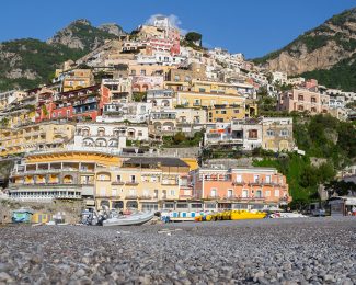 The main beach of Positano