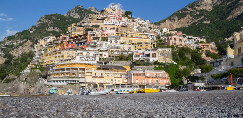 The main beach of Positano