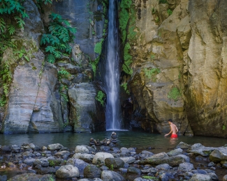 Waterfall in Sao Miguel