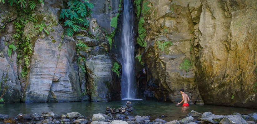 Waterfall in Sao Miguel