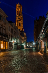 Nighttime in Bruges