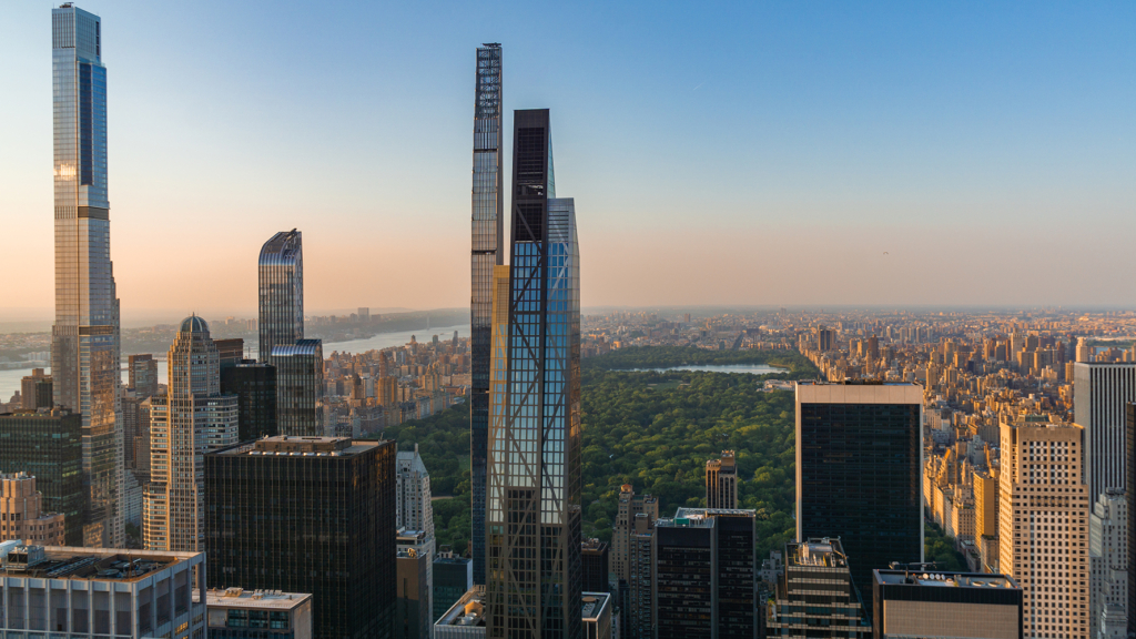 Sunset in New York from Top of the Rock