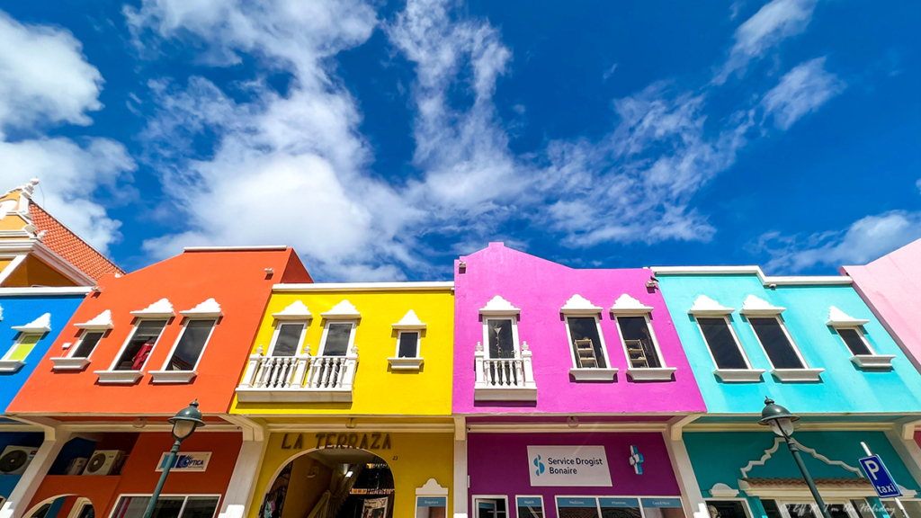 Colorful house in Bonaire's capital, Kralendijk